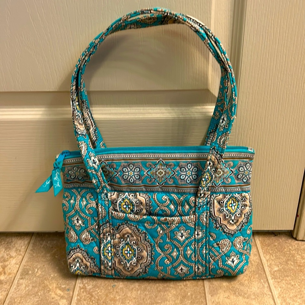 Vera Bradley Totally Turquoise hand bag